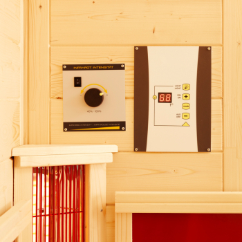 Preview: Infraworld® Infrarotkabine TrioSol Natura 148 Ecke / Links